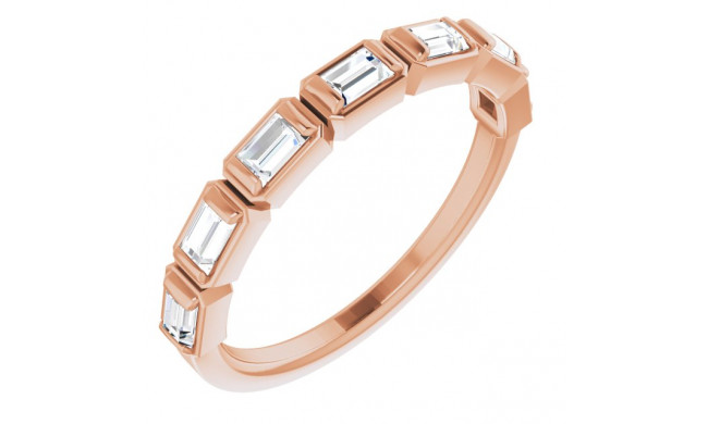 14K Rose 1/2 CTW Diamond Anniversary Band - 123020609P