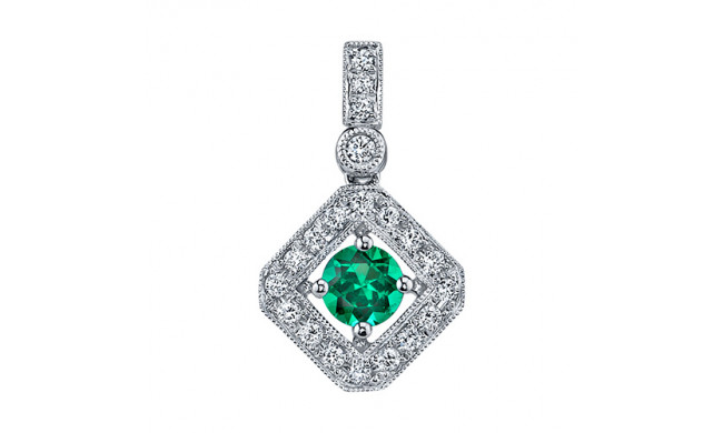 Stanton Color 14k Gold Emerald Pendant