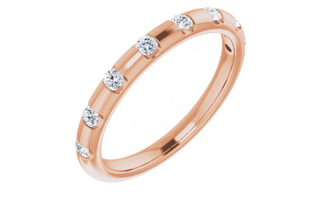 14K Rose 1/4 CTW Diamond Anniversary Band - 1235356002P