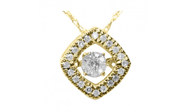 Gems One 14KT Yellow Gold & Diamond Rhythm Of Love Neckwear Pendant   - 1/10 ctw - ROL1130-4YC