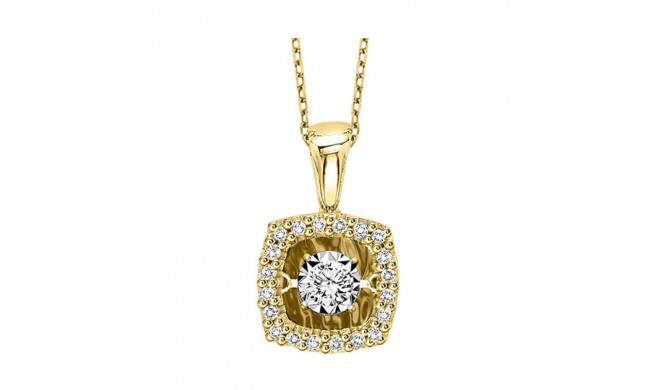 Gems One 14KT Yellow Gold & Diamond Rhythm Of Love Neckwear Pendant  - 1/6 ctw - ROL1221-4YC