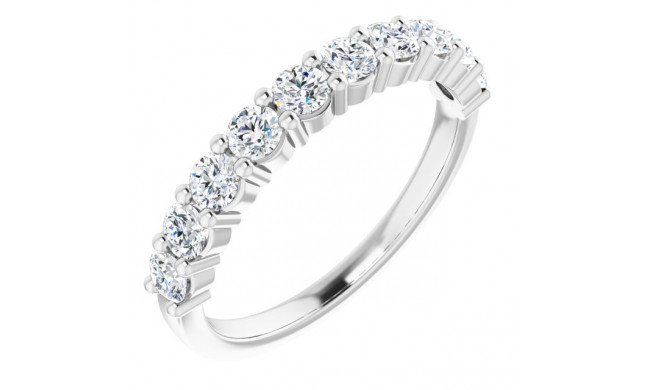 14K White 3/4 CTW Diamond Anniversary Band - 12287760036P