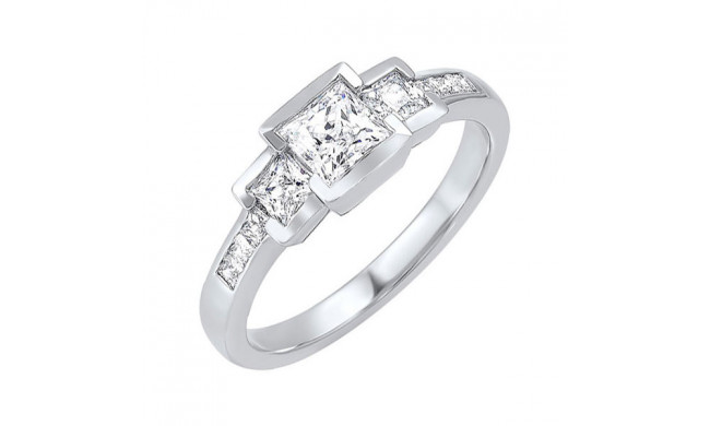 Gems One 14Kt White Gold Diamond (1 1/2Ctw) Ring - RG73333-4WC