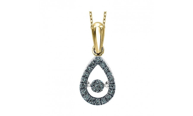 Gems One 14KT Yellow Gold & Diamond Rhythm Of Love Neckwear Pendant  - 1/5 ctw - ROL1023-4YCBK