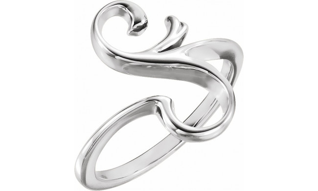 14K White Freeform Ring - 51522101P