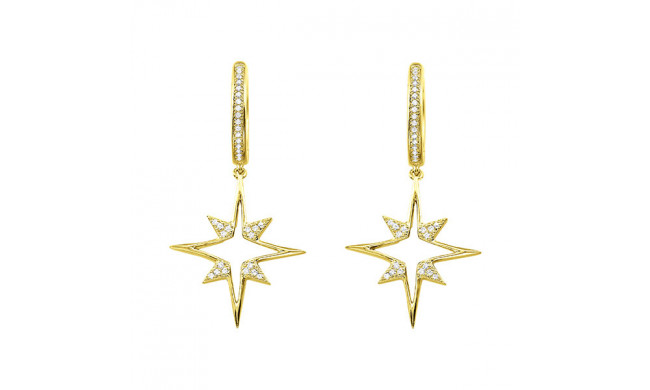 Gems One 14Kt Yellow Gold Diamond (1/8Ctw) Earring - ER10385-4YSC