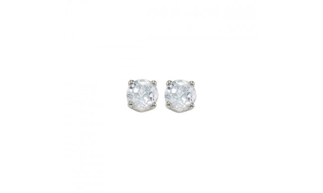 Gems One 14Kt White Gold White Topaz (1/2 Ctw) Earring - EWR40-4W