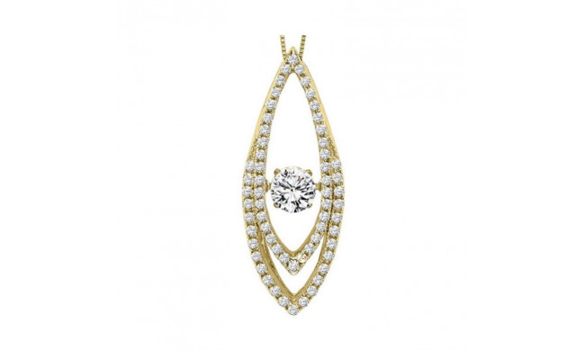 Gems One 14KT Yellow Gold & Diamond Rhythm Of Love Neckwear Pendant  - 5/8 ctw - ROL1005-4YC