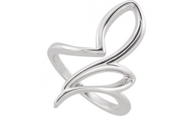 14K White Freeform Ring - 510441002P