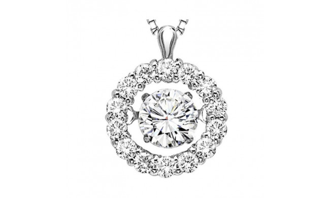 Gems One 14KT White Gold & Diamond Rhythm Of Love Neckwear Pendant  - 1 ctw - ROL1043-4WC