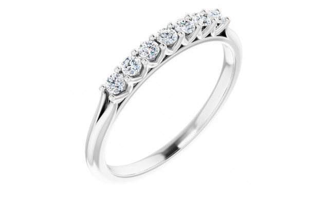 14K White 1/5 CTW Diamond Anniversary Band - 1239746012P