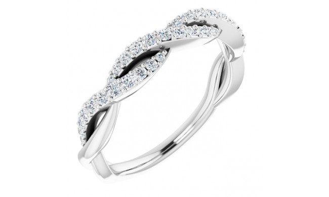 14K White 1/4 CTW Diamond Anniversary Band - 652012100P