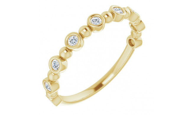 14K Yellow 1/5 CTW Diamond Anniversary Band - 1236316030P