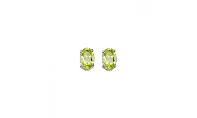 Gems One 14Kt White Gold Peridot (1/2 Ctw) Earring - EDO53-4W