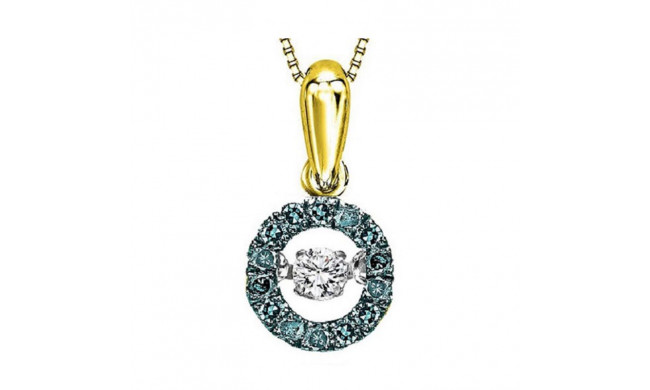 Gems One 14KT Yellow Gold & Diamond Rhythm Of Love Neckwear Pendant  - 1/4 ctw - ROL1025-4YCBL