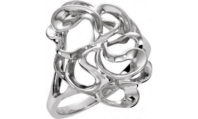 14K White Freeform Ring - 542123125P