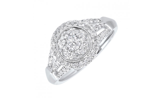 Gems One 14Kt White Gold Diamond(3/4Ctw) Ring - RG68789-4WC