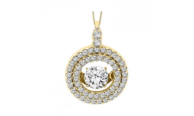 Gems One 14KT Yellow Gold & Diamond Rhythm Of Love Neckwear Pendant  - 3/8 ctw - ROL1004-4YC