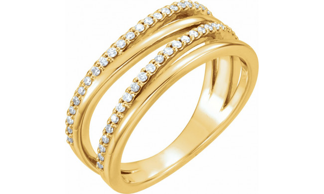 14K Yellow 1/4 CTW Diamond Ring - 123138601P