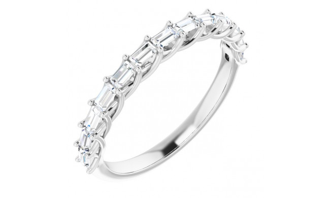 14K White 3/8 CTW Diamond Anniversary Band - 1239296021P