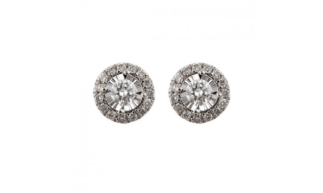 Gems One 14Kt White Gold Diamond (1/4Ctw) Earring - ER30359-4WD