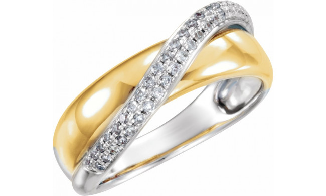 14K Yellow & White  1/5 CTW Diamond Ring - 65198760000P