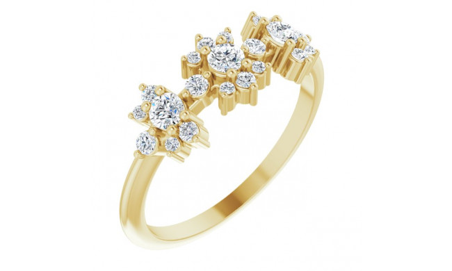 14K Yellow 3/8 CTW Diamond Anniversary Band - 124042605P