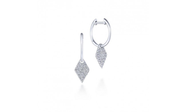 Gabriel & Co. 14k White Gold Lusso Diamond Drop Earrings - EG13475W45JJ