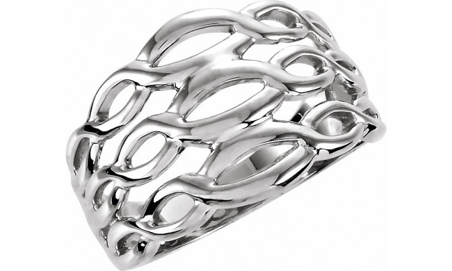 14K White Freeform Ring - 545828309P