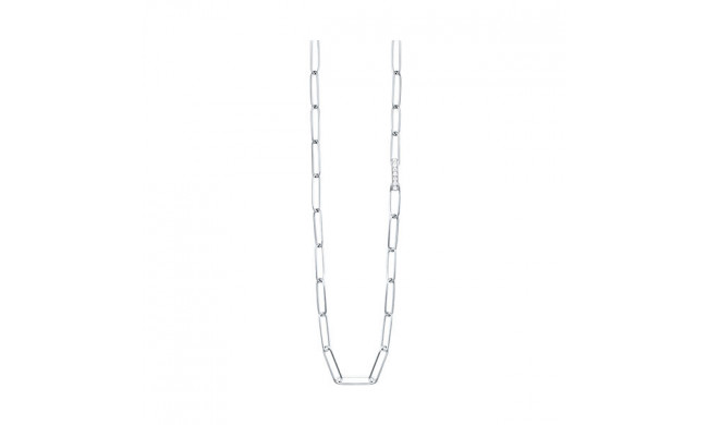 Gems One Silver Diamond (1/10 Ctw) Necklace - NK10225-SSSC