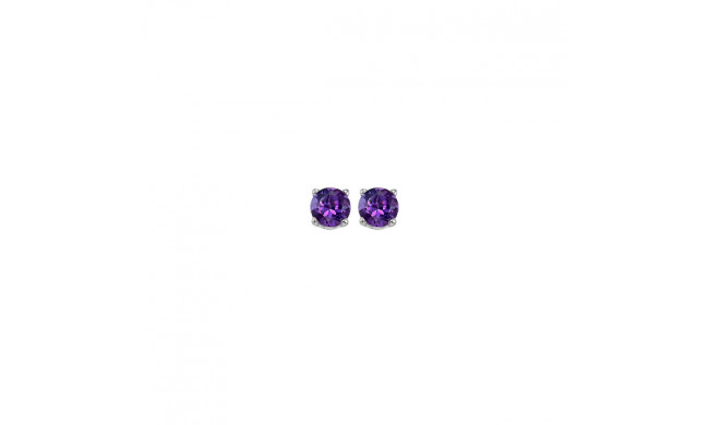 Gems One 14Kt White Gold Amethyst (1/5 Ctw) Earring - EMR30-4W