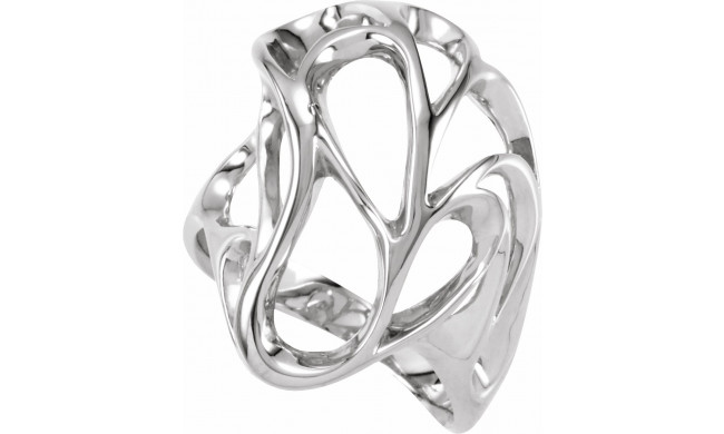 14K White Metal Fashion Ring - 530719766P