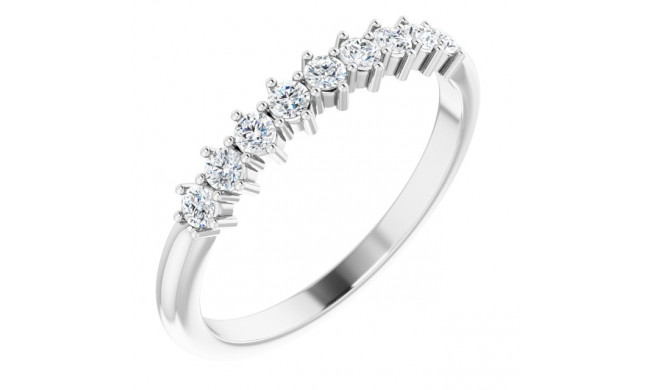 Platinum 1/4 CTW Diamond Nine-Stone Anniversary Band - 124094603P