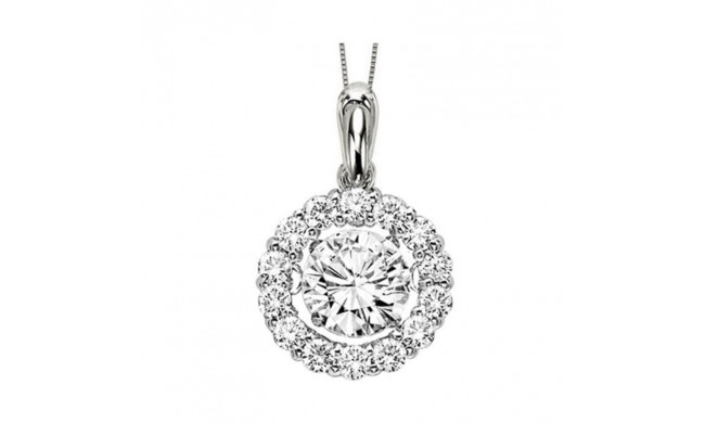 Gems One 14KT White Gold & Diamond Rhythm Of Love Neckwear Pendant  - 1/2 ctw - ROL1244-4WC