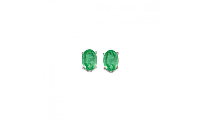 Gems One 14Kt White Gold Emerald (7/8 Ctw) Earring - EEO54-4W