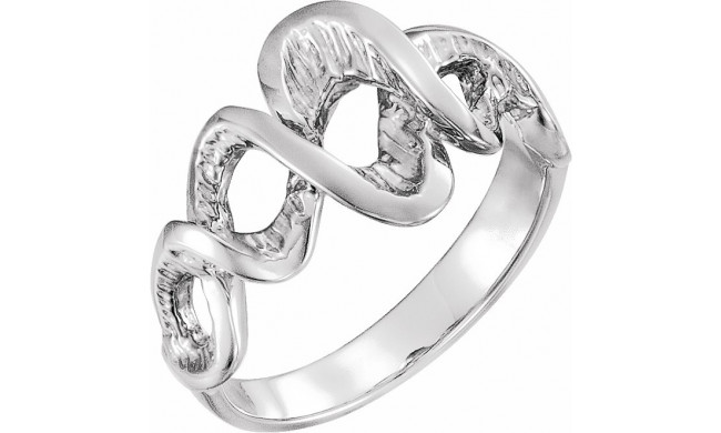 14K White Freeform Ring - 51666295P