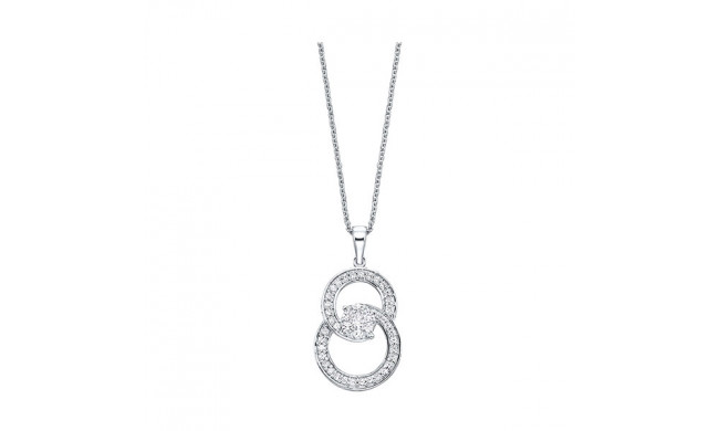 Gems One 10Kt White Gold Diamond (1/2Ctw) Pendant - PD10630-1WD