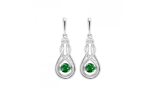 Gems One Silver (SLV 995) Diamond Rhythm Of Love Fashion Earrings - 5/8 cts - ROL2238CRE