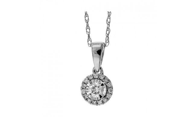 Gems One 14Kt White Gold Diamond (1/10 Ctw) Pendant - PD33654-4WD