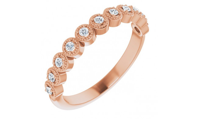 14K Rose 1/6 CTW Diamond Anniversary Band - 123420606P