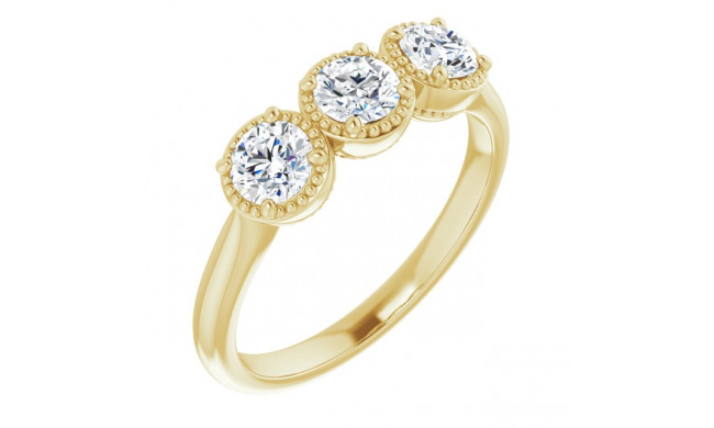 14K Yellow 3/4 CTW Diamond Anniversary Band - 1234356001P