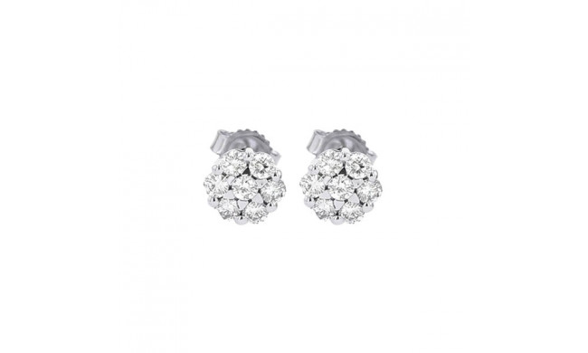 Gems One 14Kt White Gold Diamond (1/6Ctw) Earring - ER29577-4WH