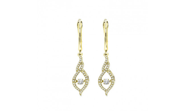 Gems One 14KT Yellow Gold & Diamond Rhythm Of Love Fashion Earrings  - 3/8 ctw - ROL2001-4YC