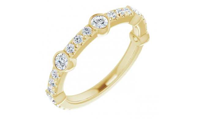 14K Yellow 3/4 CTW Diamond Anniversary Band - 123606601P