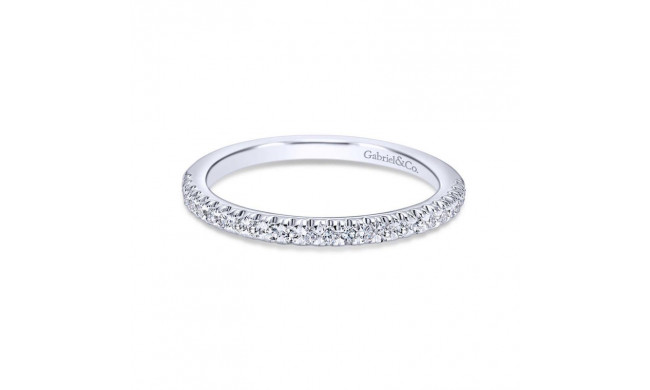 Gabriel & Co. 14k White Gold Contemporary Anniversary Wedding Band - WB10439W44JJ