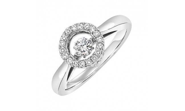 Gems One 10KT White Gold & Diamond Rhythm Of Love Fashion Ring  - 1/4 ctw - ROL1168-1WC