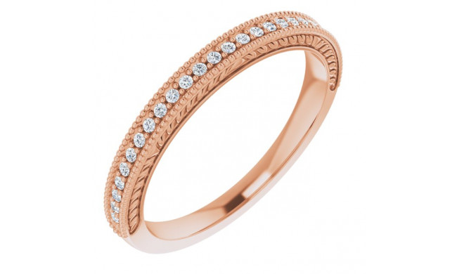 14K Rose 1/10 CTW Diamond Anniversary Band - 123027602P