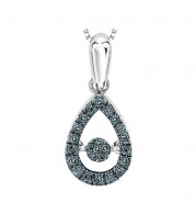 Gems One 10KT White Gold & Diamond Rhythm Of Love Neckwear Pendant   - 1/5 ctw - ROL1023-1WCBL