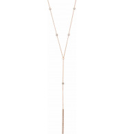 14K Rose 1/3 CTW Diamond Y 15-17 Necklace - 65346660002P