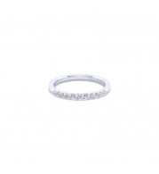 Gabriel & Co. 14k White Gold Contemporary Diamond Wedding Band - WB11755O3W44JJ